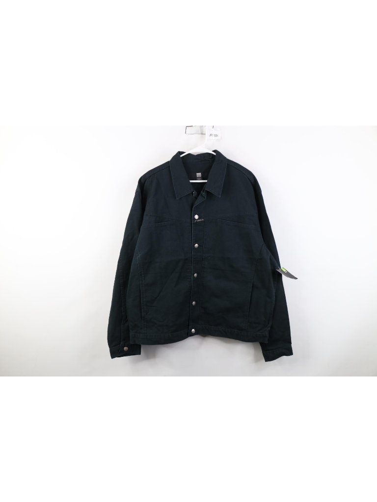 Deadstock Vtg 90s Marithe Francois Girbaud Mens 2xl Denim Trucker Jacket Green